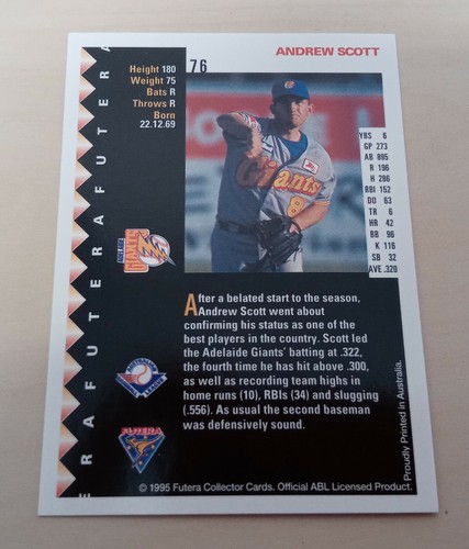 1996 Futera ABL - Hunter Eagles, Melbourne Monarchs and Adelaide Giants - Picture 39 of 57