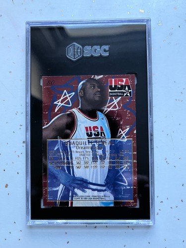 Carta Basket 1994 Flair USA #80 Shaquille O'Neal Dreamscapes SGC 9 come nuova - Foto 2 di 2
