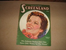 KATHARINE HEPBURN  SCREENLAND MAGAZINE MARCH 1936