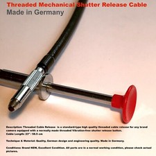 23 inches Threaded Mechanical Shutter Release Cable/ Made in Germany