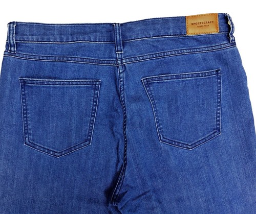 Sportscraft Womens Crop Jeans Mid Blue High Rise Size 12 - Picture 6 of 11