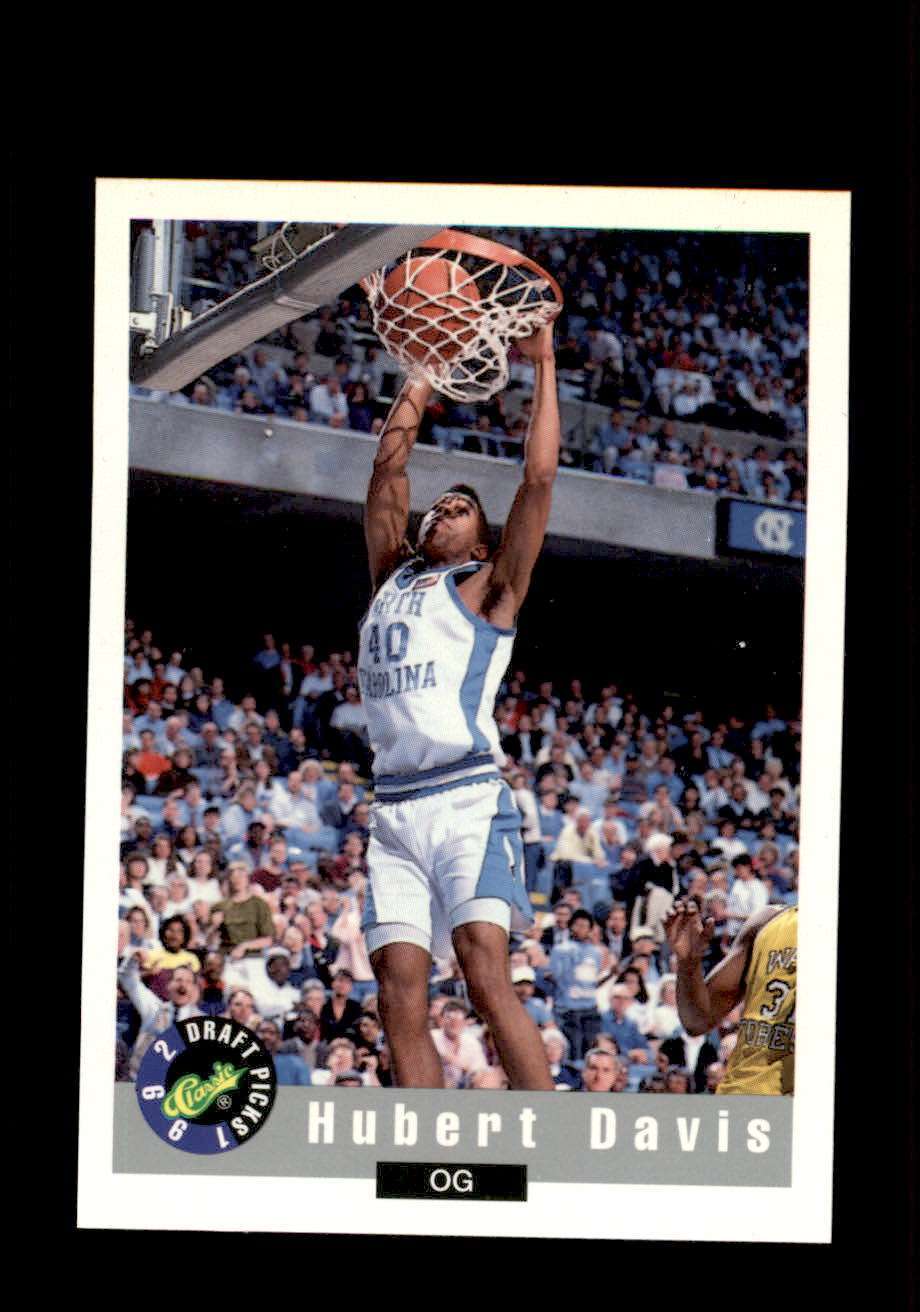 1992 Classic Draft Picks #22 Hubert Davis North Carolina Tarheels MINT