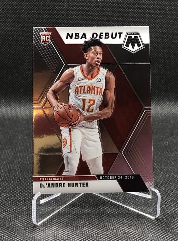 DEANDRE HUNTER 2019-20 MOSAIC NBA DEBUT ROOKIE CARD #266 HAWKS