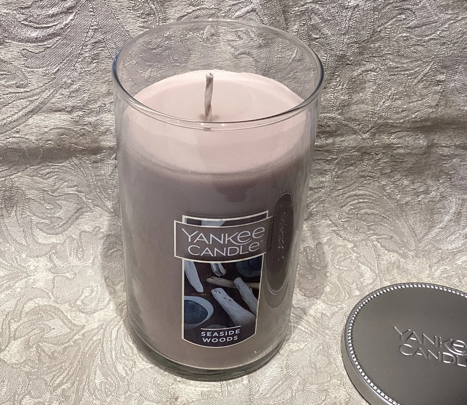 Yankee Candle SEASIDE WOODS Vela de pilar mediana perfecta (12 oz) Foto 2 de 3