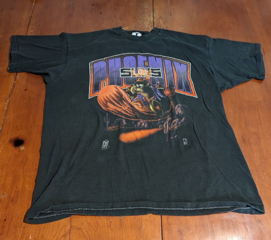 Vintage '94 NBA Phoenix Suns TShirt Taz Looney Tunes Size XL