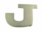 INITIAL "J" METAL STAINLESS STEEL BELT BUCKLE