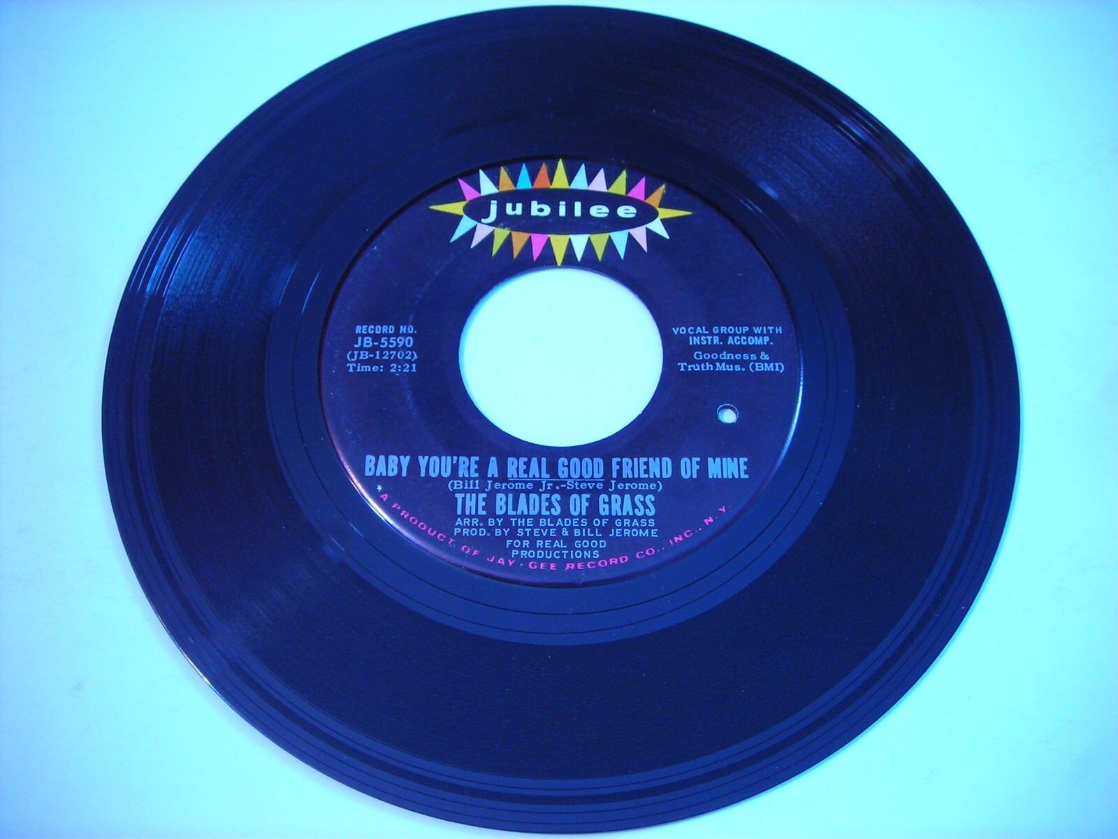 The Blades of Grass Just Another Face / Real Good Friend of Mine 1968