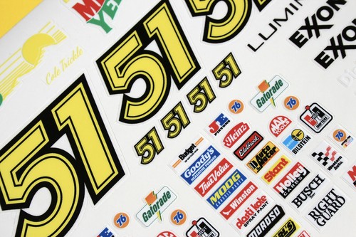 RC 18th scale 'MELLO YELLO' Days of Thunder sticker decal set - Picture 2 of 2