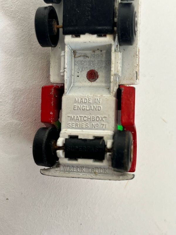 ミニカー MATCHBOX No.71 WRECK TRUCK 1960 s Lesney Matchbox Series 71 Red Dodge Tow wreck truck