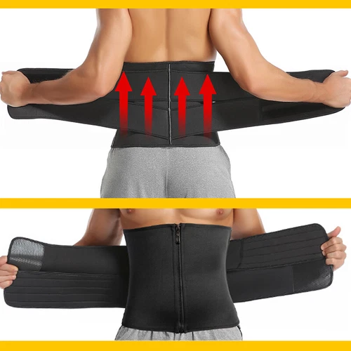 Männer Schweiß Sauna Neopren Taillentrainer Gewichtsverlust Korsett Taillen Body Shaper - Bild 11 von 31