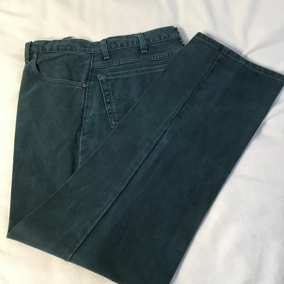 Dark green denim cheap