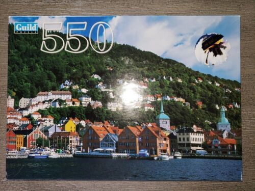 Improvement Proficiency Pick up leaves 550 PIECE JIGSAW PUZZLE guild OLD WHARF AREA, BERGEN NORWAY HASBRO HOME  MOUNTAIN | eBay