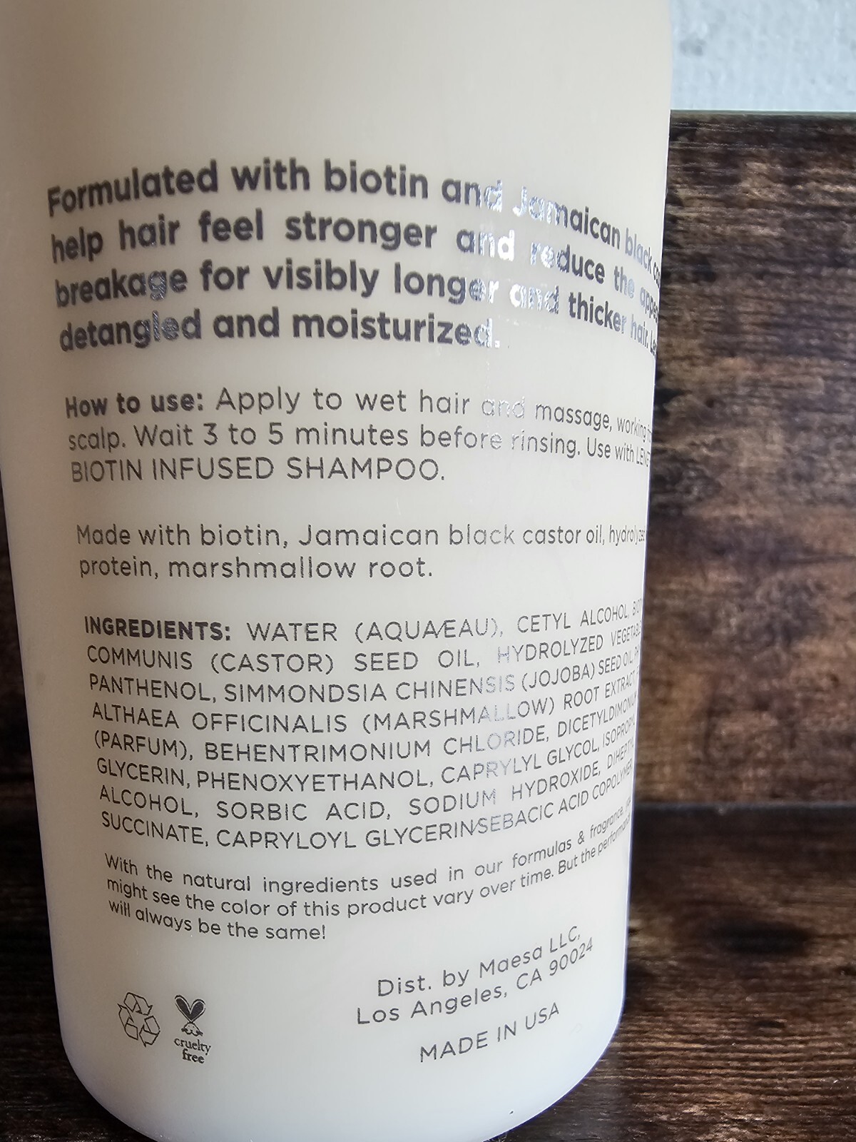 Mindy McKnight HAIRITAGE Conditioner Biotin Infused Length Hair 13 oz/384mL New