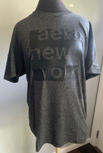 Aeropostale Men’s Heather Gray Logo T-shirt Size L Large NWT