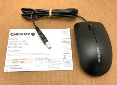 Cherry Electrical MC 1000 USB Mouse Black JM-0800-2   ️  ️ New Open Box
