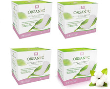 Protège Slips Pocket 100% Coton Bio Ultra Doux Peaux Sensibles 4 Paquets De 24 U