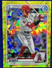 2020 Bowman Chrome Draft Sapphire WERNER BLAKELY Prospect Yellow Refractor /99