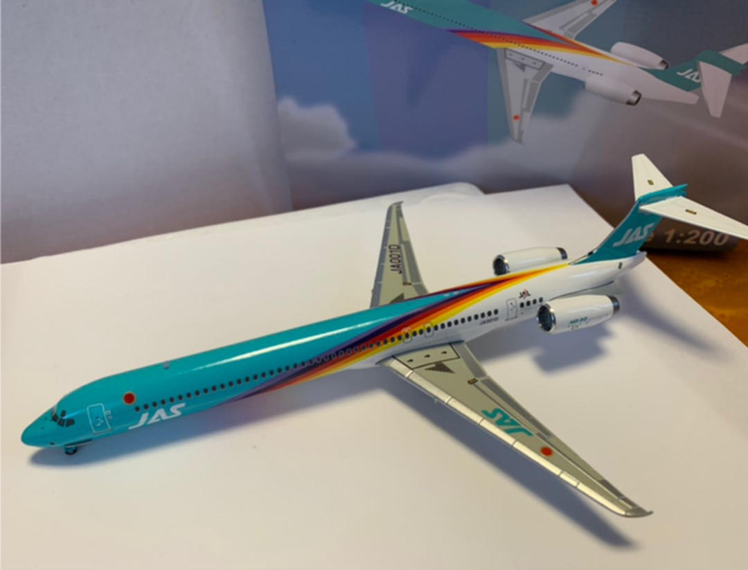 JAL/日本航空 JAS MD-90 6号機 ダイキャストモデル 1/200スケール