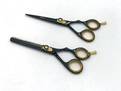 MAZE SHEARS Professional Barber Hair Cutting Thinning Shears Salon Hairdressing Scissors Set