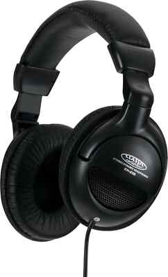 DJ PA Hifi Kopfhörer Over Ear Kopfbügel Phones Headphones für E-Drum Keyboard Bl