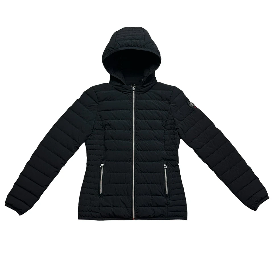Chaqueta Cape Horn Down Puffer Capucha Extraíble Paloma Negra Cremallera Mujer PEQUEÑA Talla 44 Foto 3 de 4