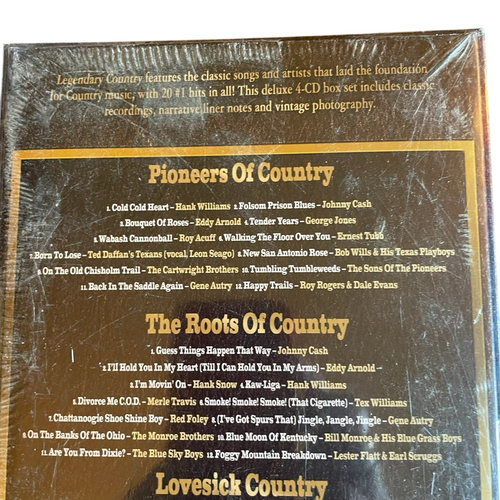 Legendary Country Vintage Vaults 4 CD Set "New" Sealed 151221BWT/CDD 2006 - Picture 6 of 8