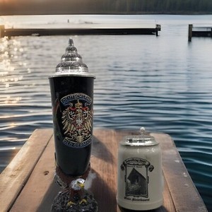 Beer Stein, RARE Eagle Horn, Germany