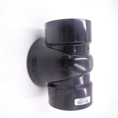 Testrite 3''ABS Test/Cleanout Tee with Plug for Horizontal & Vertical TRABS3A