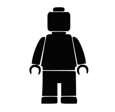 Lego Minifig Vinyl Decal Sticker -Multiple Colors & Sizes- FREE SHIPPING