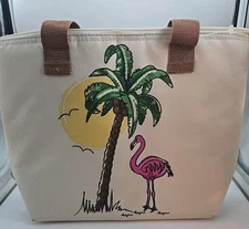 Fridge Pak Palm Tree & Flamingo Insulated Bag