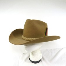 Stetson Brand Cowboy Hat Beige XXXX 4X Beaver 7 1/4