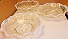 Anchor Hocking Moonstone Ruffled Hobnail Opalescent 5 3/4" Berry Dish/Bowl