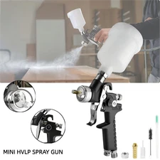 Mini HVLP Gravity Feed Spray Gun Gravity Feed 125ML PP Cup 0.8/1.0MM Nozzles