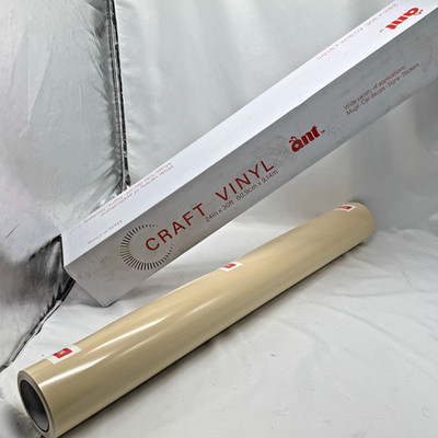 ANT Apricot, 24'' x 30 , Permanent Vinyl Roll, Adhesive Vinyl Roll, for DIY