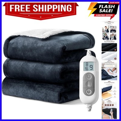 Heated Blanket,Soft Flannel Heated Throw Blanket,Fast Heating Electric Throw ...