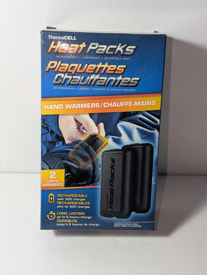 ThermaCELL Heat Packs Rechargeable Hand Warmers Adjustable Heat 2 Pack - Image 4 of 4