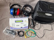 Amplivox Model 170 Automatic Audiometer +Audiocups Headphones Case & Accessories