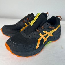 Asics Shoes Kids 5 Pre Venture 9 Black Orange Trail Running 1014A276