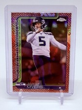 2025 Topps Chrome Jason Myers #280 Leather Football Refractor Seattle Seahawks