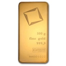 500 gram Gold Bar - Valcambi (w/Assay)-Pre-Sale 3341.78 per troy oz