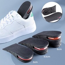 Men Women Invisible Height Increase Insoles Heel Lift Taller Shoe Inserts Pad