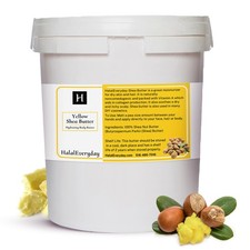HalalEveryDay Yellow Shea Butter from Ghana, Raw Unrefined African Shea Butte...