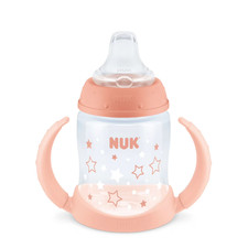 NUK Learner Infant Toddler Cup, 5 oz Soft Spout Sippy Cup 6 Months, 1 Pack, Gir