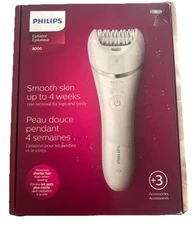 Philips Beauty Epilator Series 8000 for Women, with 3 Accessories Smoother Skin!