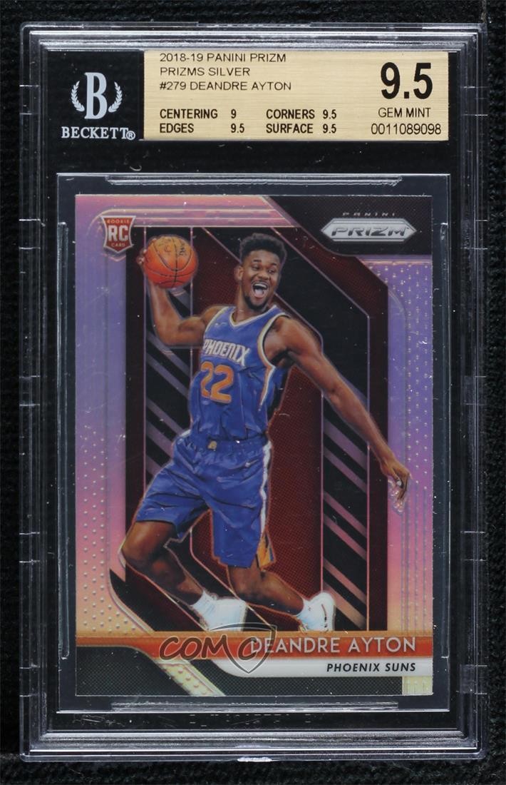 2018-19 Panini Prizm Silver DeAndre Ayton #279 BGS 9.5 GEM MINT Rookie RC q2w