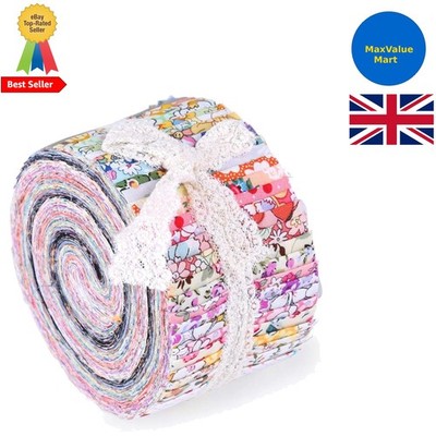 Jelly Rolls Stoff zum Quilten 36 Muster, 2,5x40'' Baumwollrolle zum Basteln