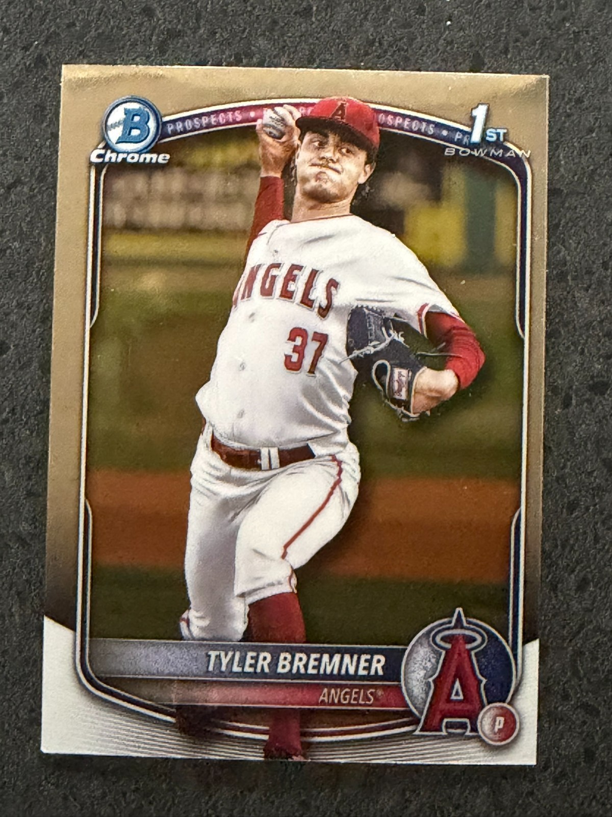 2025 Bowman Draft 1st Bowman Chrome #BDC-37 Tyler Bremner, Los Angeles Angels