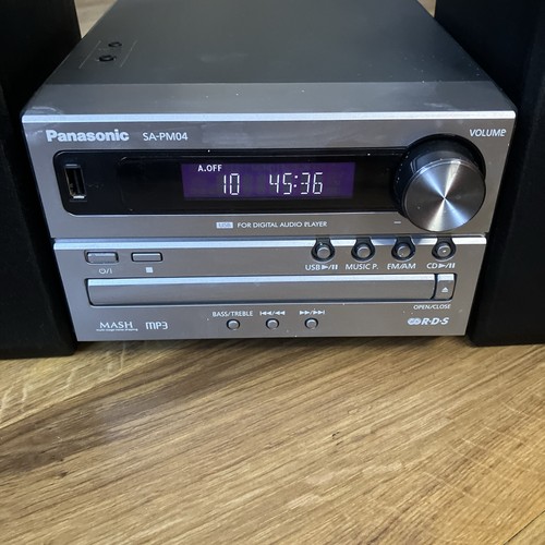 Panasonic SA-PM04 Micro impianto stereo hi-fi FM/AM USB MP3 lettore CD + telecomando + altro - Foto 5 di 17