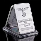 Eagle Iron Cross 1oz German Silver Bar Alloy Collectible with Capsule