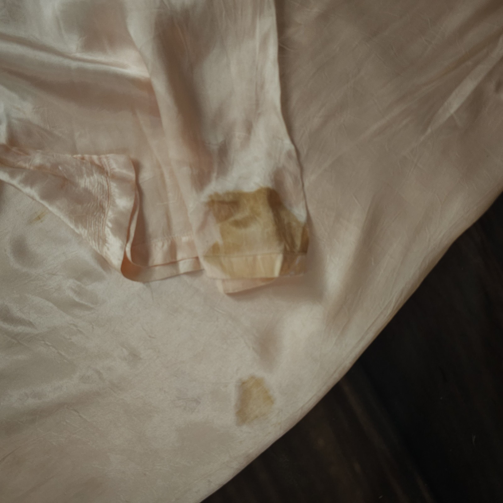 Antique Vintage 1930s Silk Pink Lingerie Beach Pa… - image 15